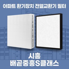 시흥 배곧중흥S클래스 아파트 환기시스템 전열교환기 필터 H13등급 공동구매, 34평, 카본프리세트(헤파1+카본프리2)