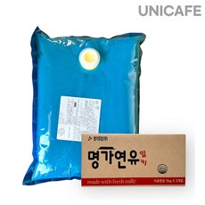 명가 밀키 연유 5kg 대용량연유 카페 업소용 파우치, 1개