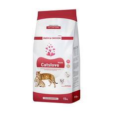  캣츠러브 전연령 오리 닭고기 고양이 건식사료, 오리닭고기, 3개, 5kg 