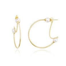 MISAKI 미사키 QCRECERCLEGOLD 진주 이어링 CERCLE GOLD QCRECERCLEGOLD