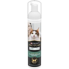 Purina Pro Plan 린스 프리 알레르기 유발 항원 감소 드라이 샴푸 고양이용 LIVECLEAR 클렌징 폼 241g8.5온스, 1개