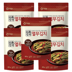 아워홈 이남김치 열무김치 400g x5개 밑반찬, 5개