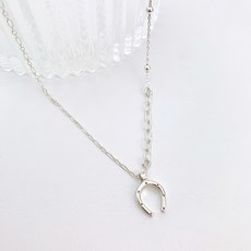 925실버비엔나알파벳이니셜소세지체인목걸이