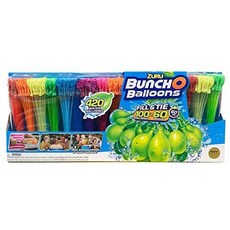 ZURU Bunch O Balloons 420 개의 물 풍선 60 초에 100 개의 채우기 및 타이, One Color_One Size