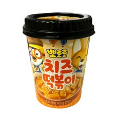 뽀로로 떡볶이 뽀로로 떡볶이 치즈맛, 110g, 4개