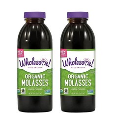 Wholesome 당밀 몰라세스 시럽 472ml x2병 Organic Blackstrap Molasses, 473ml, 2개