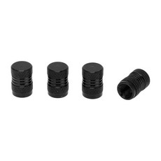 자동차 트럭 오토바이용 타이어 밸브 스템 캡 7x16.5mm 알루미늄 합금 검은색 장식용 먼지 커버 INFINAUTO, 1개