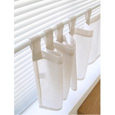 순수 화이트 조각 바란스 쪽커튼 창문 작은창커텐