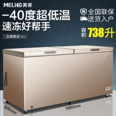냉동 평대 스크림 하부 냉장고 미릉 738리터 상업용 대용량 영하 -40도 초저온 냉장, 01 418리터 컴퓨터 온도조절 영하 40도