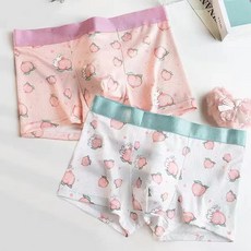남자 순면팬티 핑크 캐릭터 팬티 트렌드 러블리 남친 선물 여름 배기 반바지 2종 3종