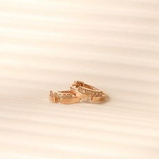 꼬냑다이아원터치귀걸이