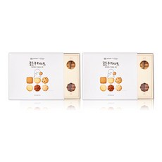 [신라명과] 골든쿠키 선물세트, 620g, 2개, 혼합맛(쵸코칩라운드쿠키/코코넛팜쿠키/시트러스쿠키/밀라네즈쿠키/모카쿠키/쵸코쿠키)