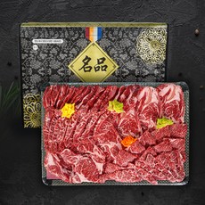 선물하기좋은 모듬세트(암소한우1등급 꽃등심/살치살/갈비살/부채살) 1.2kg, 1.2kg(모듬구이세트)