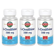Kal L-오르니틴 500mg 타블렛, 50개입, 3개, 50정