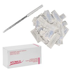 STK 문신 바늘 키트 메이크업 눈썹 문신 바늘 Microblading 눈썹 바늘, 1매, 은2