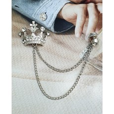 레몬트리2윌리엄 크라운 파티정장 부토니에 남성브로치*기프트박스