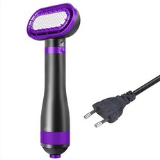 반려동물 헤어 드라이어 고양이 강아지 그루밍 빗 기어 저소음, 1개, 3.EU-purple