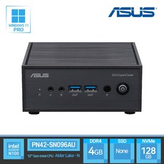 에이수스 ASUS 미니PC PN42-SN096AU RAM 4GB / NVMe 128GB 윈도우11프로 탑재 듀얼랜 컴퓨터