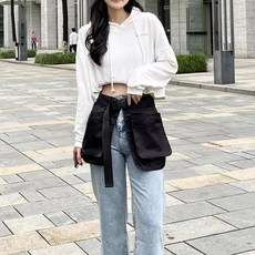 이지오 작업용 주머니 3포켓 힙색 허리색 허리앞치마, 그린, 1개