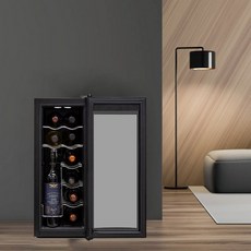  [카드5%추가할인]Haier 하이얼 저소음 HWC35MNB 와인셀러냉장고 12병, 단품 