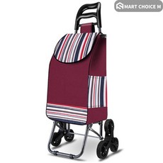 SCM 계단오르는 3바퀴 접이식 폴딩 장바구니 쇼핑카트 시장바구니 캐리어