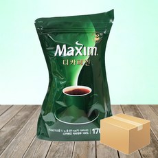 맥심 디카페인 리필 커피 170g X 8개/자판기용 블랙, 1개입, 8개