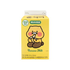 유어스 춘식이 바나나우유 팩음료 500ml x 12개