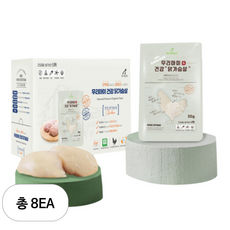펫루트 반려동물 우리아이 건강 촉촉한 통 닭가슴살 20p, 600g, 8개