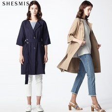 쉬즈미스 쉬즈미스(SHESMISS) 에버 린넨 블렌디드 점퍼형 노카라 자켓 (택가격:428000원)