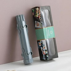 스시 바주카 스트라이프 야채 고기 롤 만들기 도구 라이스 볼 몰, 8.Grey, 1개