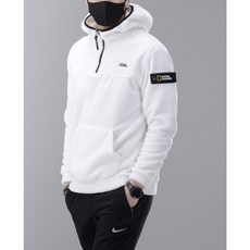 내셔널 지오그래픽 반집업 후드 후리스 티셔츠