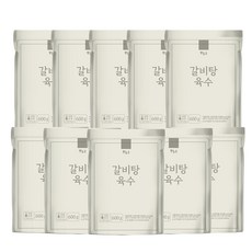 하누소 갈비탕 육수 600g x 10팩 만능육수 떡국육수, 10개