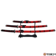 3단칼세트(홍색)장군칼 동자칼