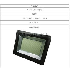 투광등 LED투광 방수LED 스포트라이트 정원 거리 광장용 LED 투광 조명 야외 램프 110 볼트 콜드 화이트 100W 500W 220V, 09 1200W_01 Warm White