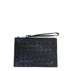 보테가베네타 남자 클러치 가방 Mens Black Leather 592643VCPQ38803