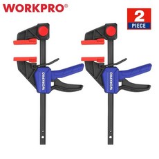 j036 WORKPRO 우드 클램프 세트 6 인치/150mm 퀵 릴리스 한손 작동 헤비 듀티 바 공구 스프레더 목공 용, 1개