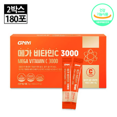 [1박스당 3개월분] GNM 메가 비타민C 3000, 270g, 2개