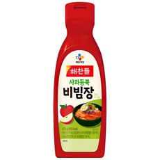 해찬들 사과듬뿍 비빔장, 470g, 4개