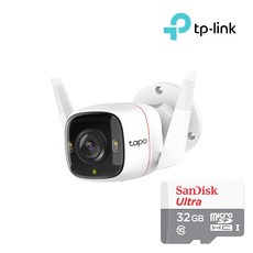 TPLINK TP-LINK Tapo C320WS Micro SD 32GB 4MP 가정용 홈CCTV 뷸렛형 방수 유무선 베이비캠, 1개