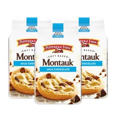 Pepperidge Farm Montauk Milk Chocolate 페퍼리지팜 몬탁 소프트 밀크 초콜릿 쿠키 243g 3팩