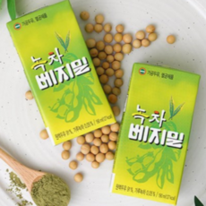 정식픔 녹차베지밀 두유팩, 64개, 190ml
