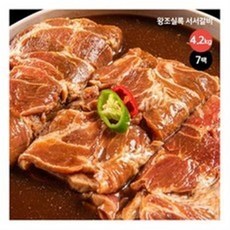 [왕조실록 서서갈비] 돼지왕구이 600g*7팩 총4.2kg, 1세트, 600g