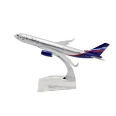 1:400 비례16cm 에어버스A330 러시아 항공 Aeroflot 금속 여객기 비행기 모형 다이캐스트, 1개