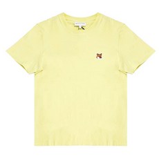 [메종키츠네] 24SS 여성 LW00105KJ0008 P712 폭스 헤드 반팔 티셔츠 옐로우