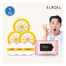 [엘로엘(화장품)] [엘로엘] 1초보정 파데프리 플러스 빅 선쿠션 리필3+클렌징 티슈 증정