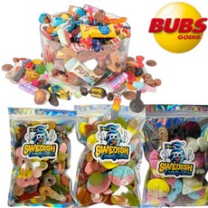 스웨덴직송 Bubs 4종 스웨덴 캔디 스웨디쉬 젤리 여러가지맛 믹스 250g / 450g, 옵션4.사워믹스