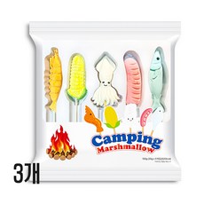 구워먹는 캠핑 해물 마시멜로우, 3개, 150g