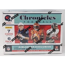 2021 Panini Chronicles NFL 풋볼 블래스터 박스 총 42장의 카드 프레스티지 루키 4개 + 독점 핑크 패러렐 8개 122984