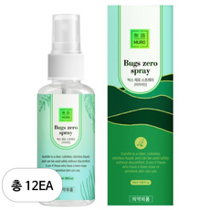 무로 벅스 제로 모기기피스프레이, 50ml, 12개