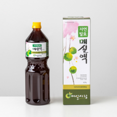 매실사랑농원 자연발효 매실액, 4개, 1개입, 1700ml
